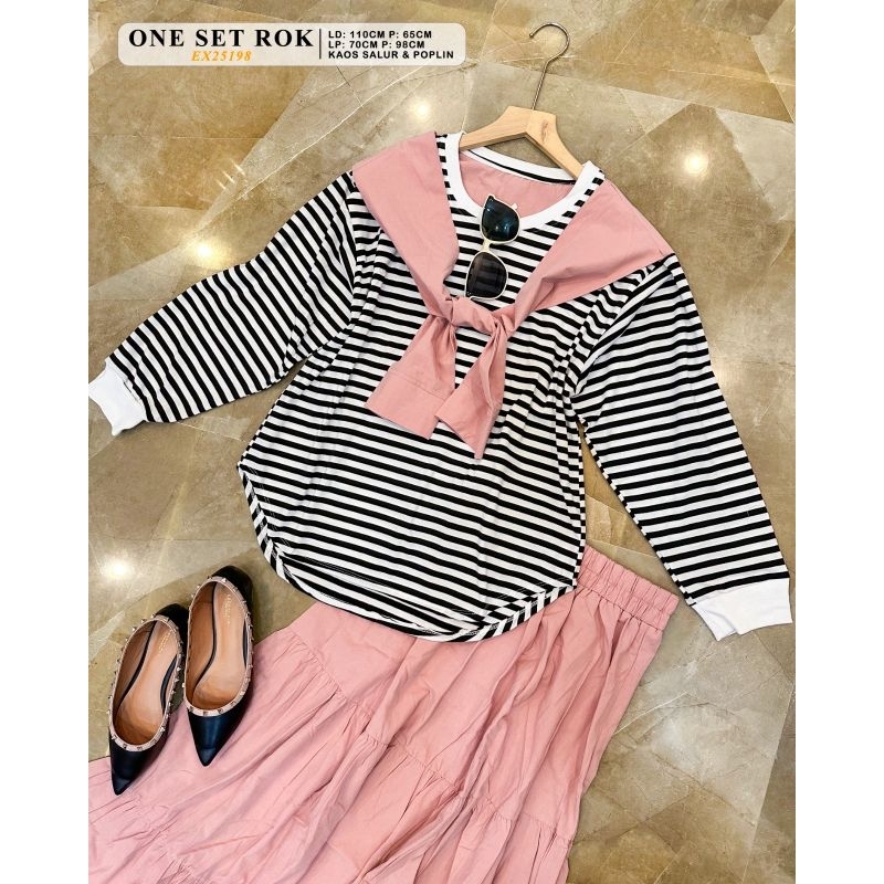 one set rok ootd kekinian