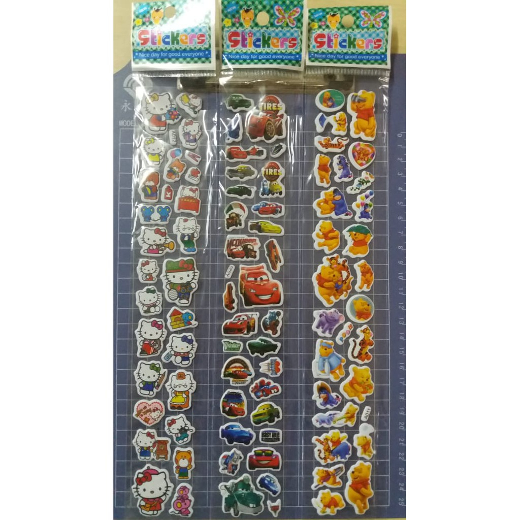 

Stiker Anak Motif Karakter 3D timbul Panjang Motif Random