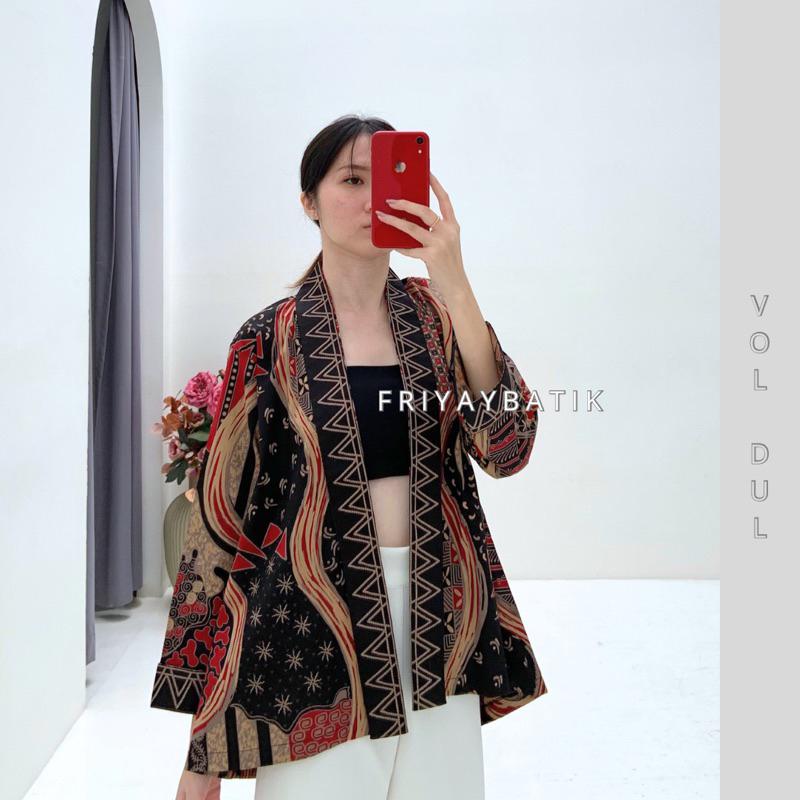 Jasmine Outer Batik / Baju Atasan Batik Wanita Lengan 7/8