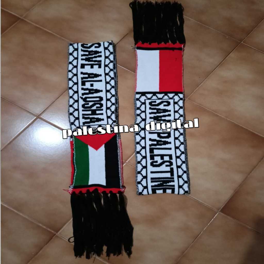 Syal Rajut Palestina / Syal Rajut komputer / Syal Palestine / Bandana Palestina