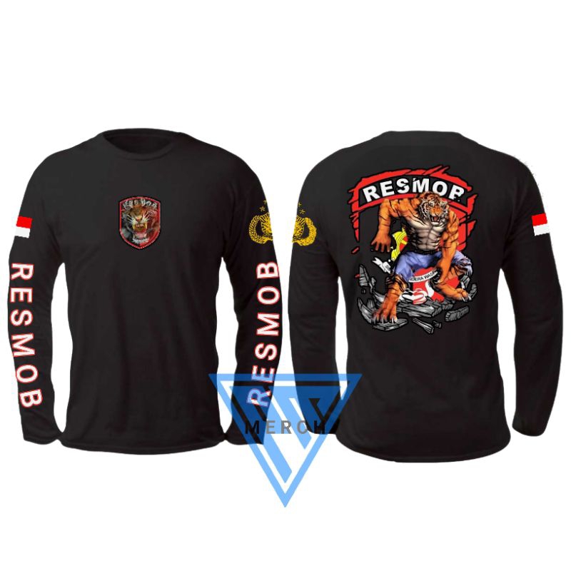 Kaos Resmob Kaos Tangan Panjang Polisi Resmob Polri
