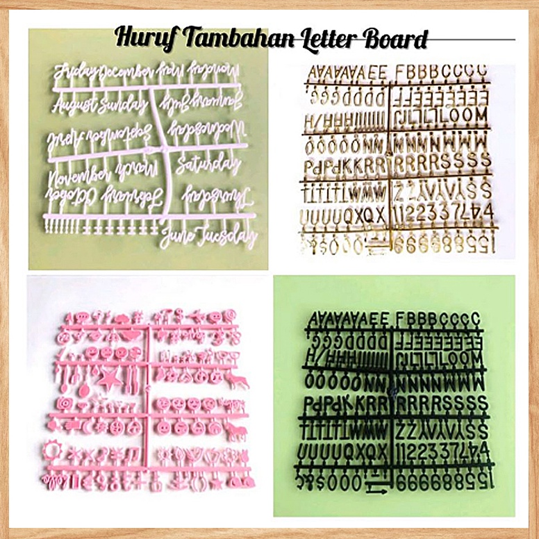 

38 Grosir Murah 2 cm - Huruf Tambahan untuk Letter Board / Papan Nama Bayi / Menu Cafe / Properti Foto- Extra Huruf untuk Papan Nama Bayi vik8v