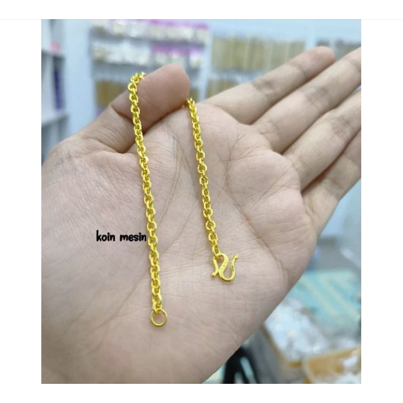 GELANG NORI MEDAN LAPIS EMAS 24K