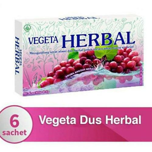 

VEGETA HERBAL RASA ANGGUR MERAH PER SACHET / MELANCARKAN BUANG AIR BESAR