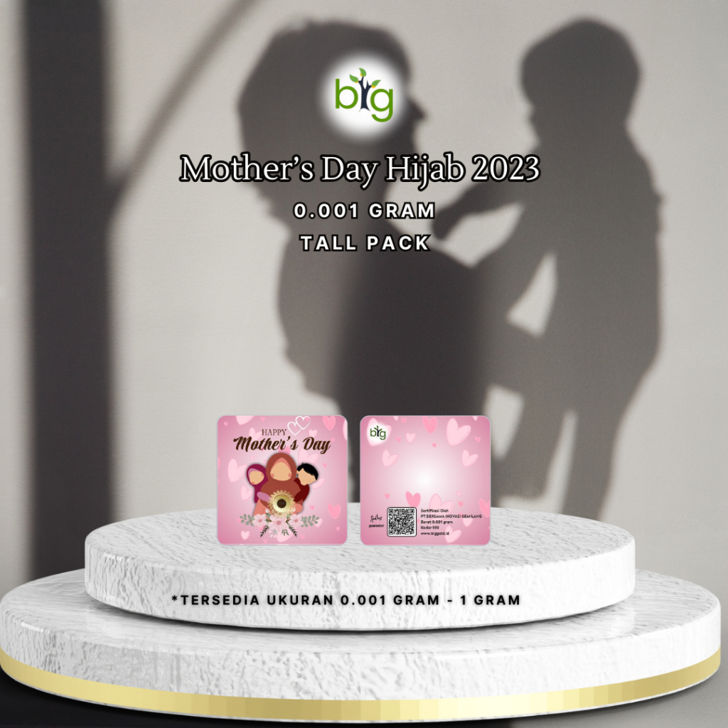 Logam Mulia/BIG GOLD 0.001 gram Tall Pack edisi Mothers Day Hijab
