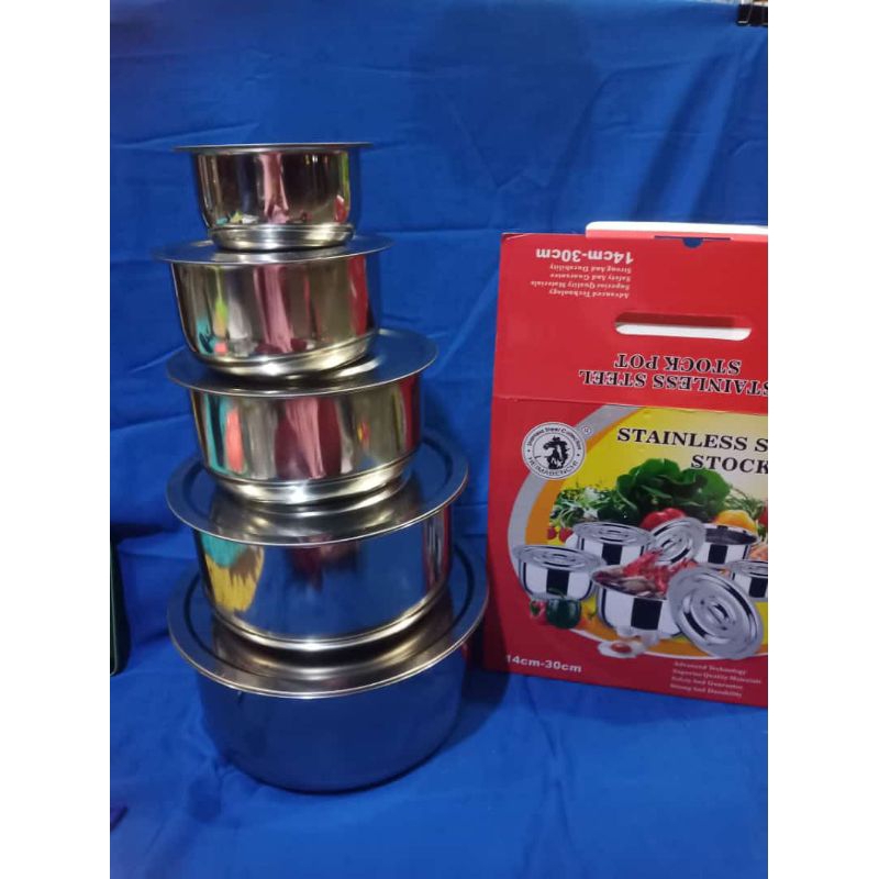 Panci set/stock pot stainles merk kuda Batam