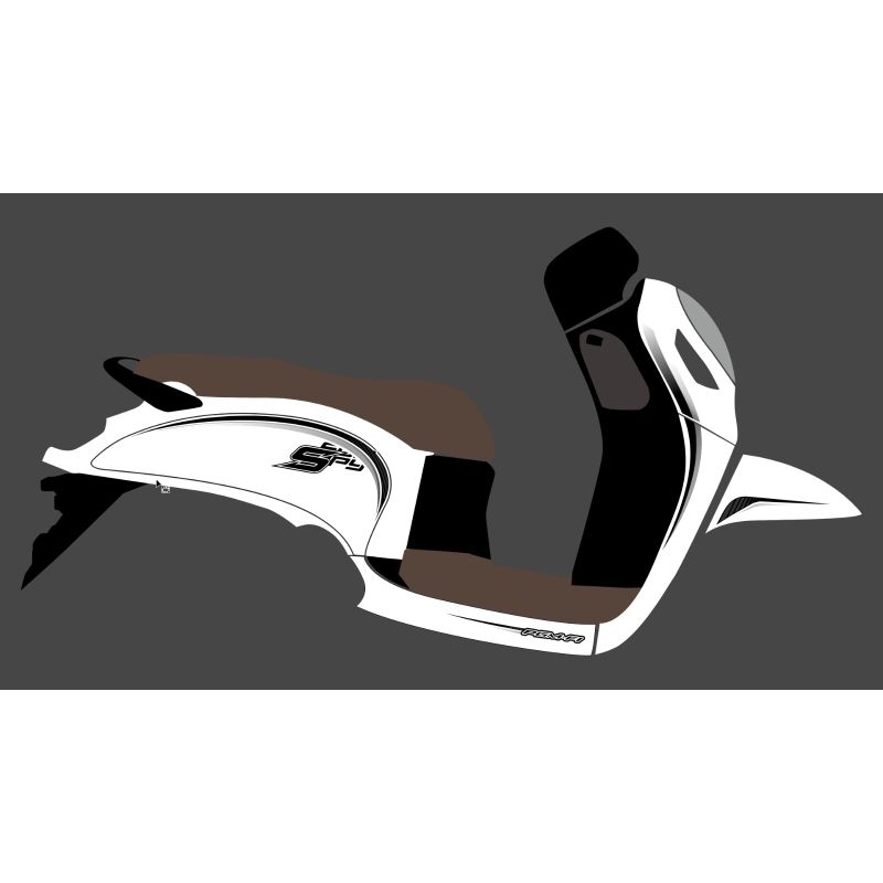 Striping Sticker Transparan Honda Scoopy 2021 motif Lis candy elegan