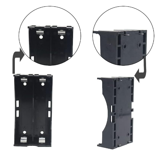 Holder Battery 18650 Paralel 2 Slot Baterai