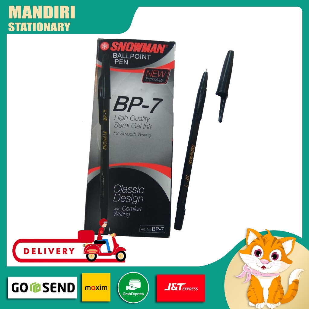 

Pena / Ballpoint / Pulpen Snowman BP-7 0.7mm
