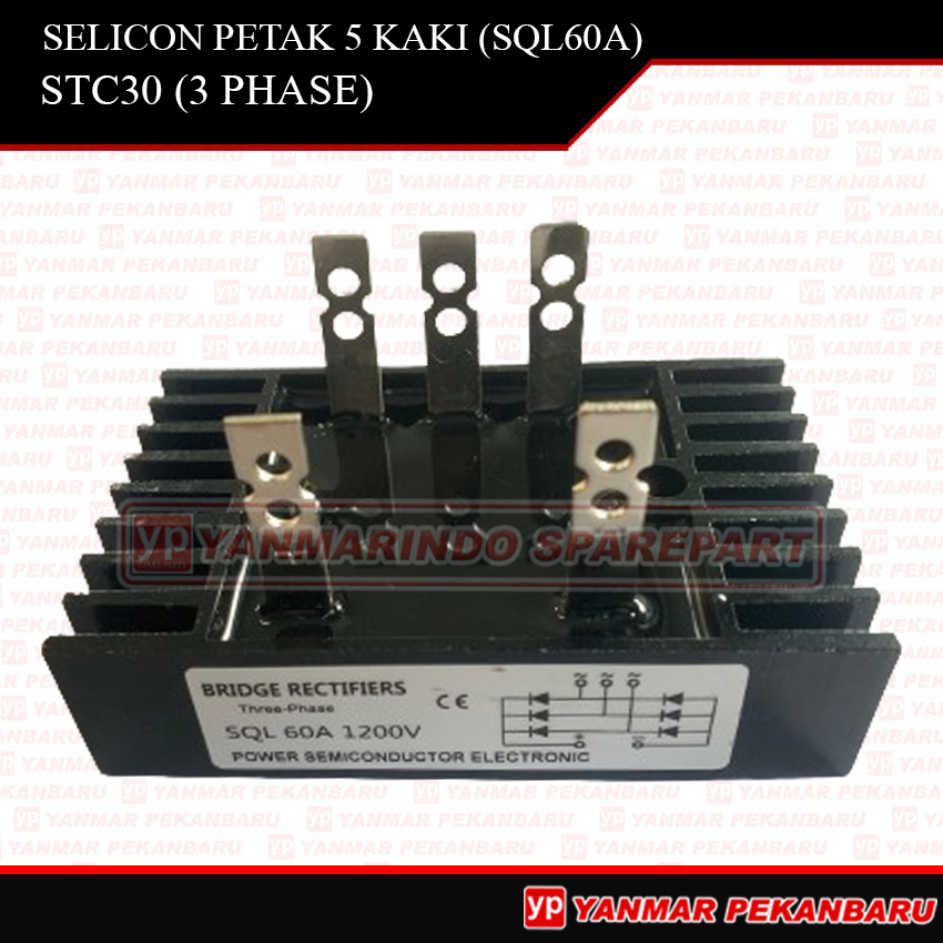 Dioda Bridge Silicon Kotak 5 Kaki SQL 60A 1200V