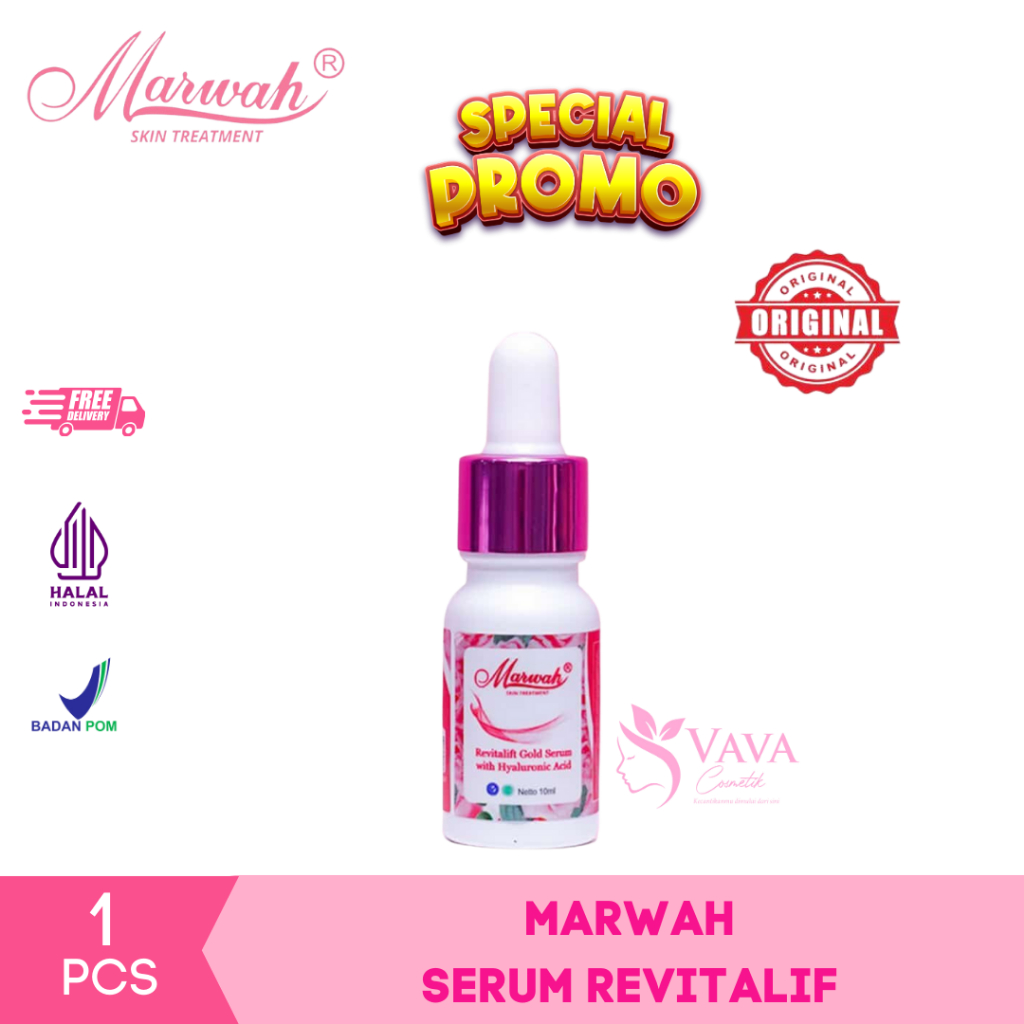 Marwah Skincare Serum Revitalift - Serum Premium Caviar Gold for Oily Skin - Serum Acne Lotion Serum