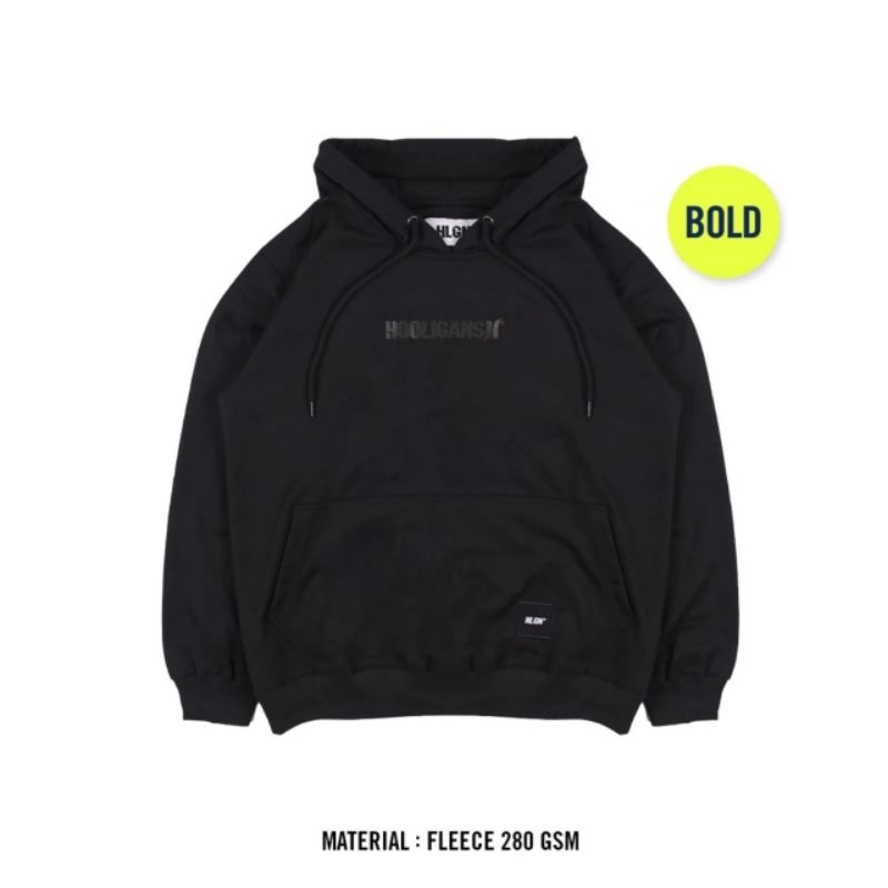 HOOLIGANS Hoodie Bold  Visione - Black | Original