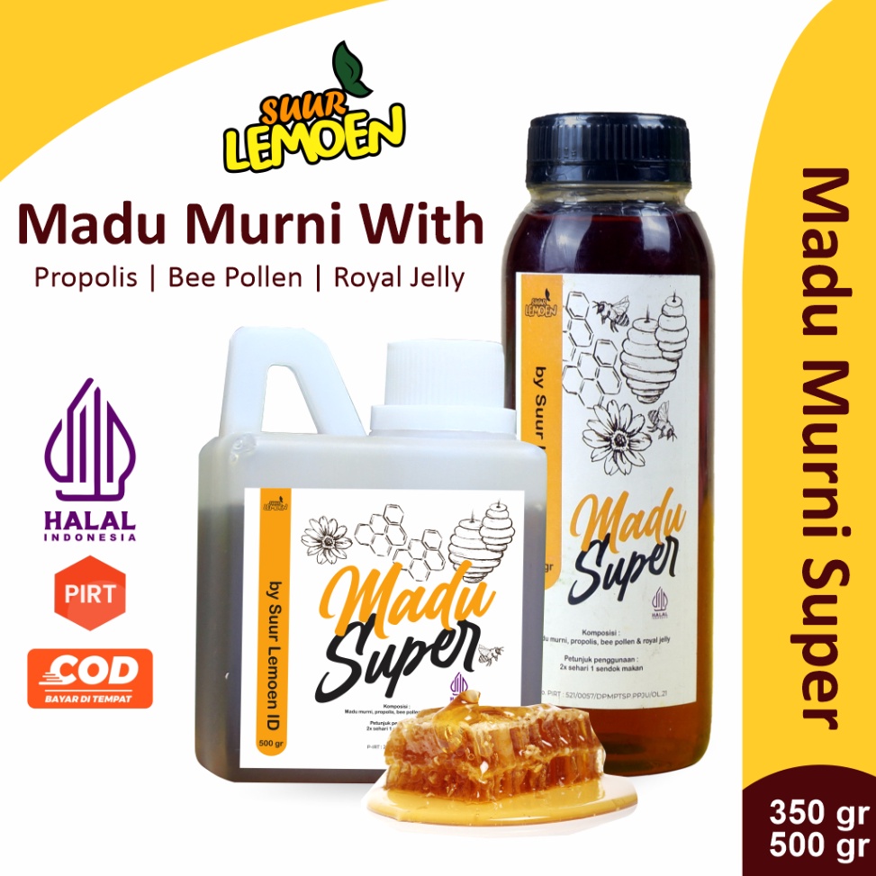 

[♔G24(] Madu Asli Premium 500 gram | Madu Super Murni by Suur Lemoen ID Discount