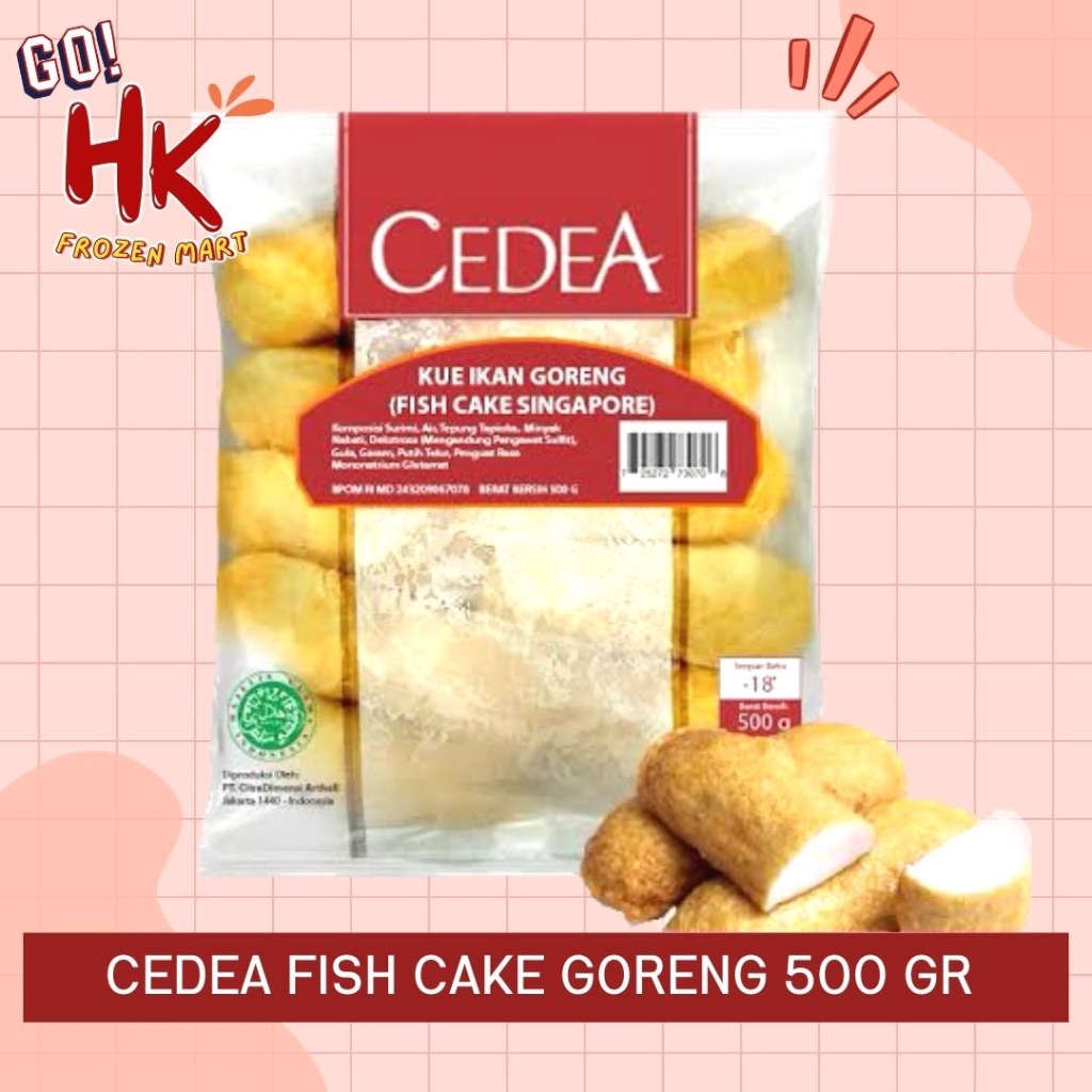 

Cedea Fish Cake ala Singapore 500gr | kue ikan goreng otak otak mini separuh HK Frozen Mart