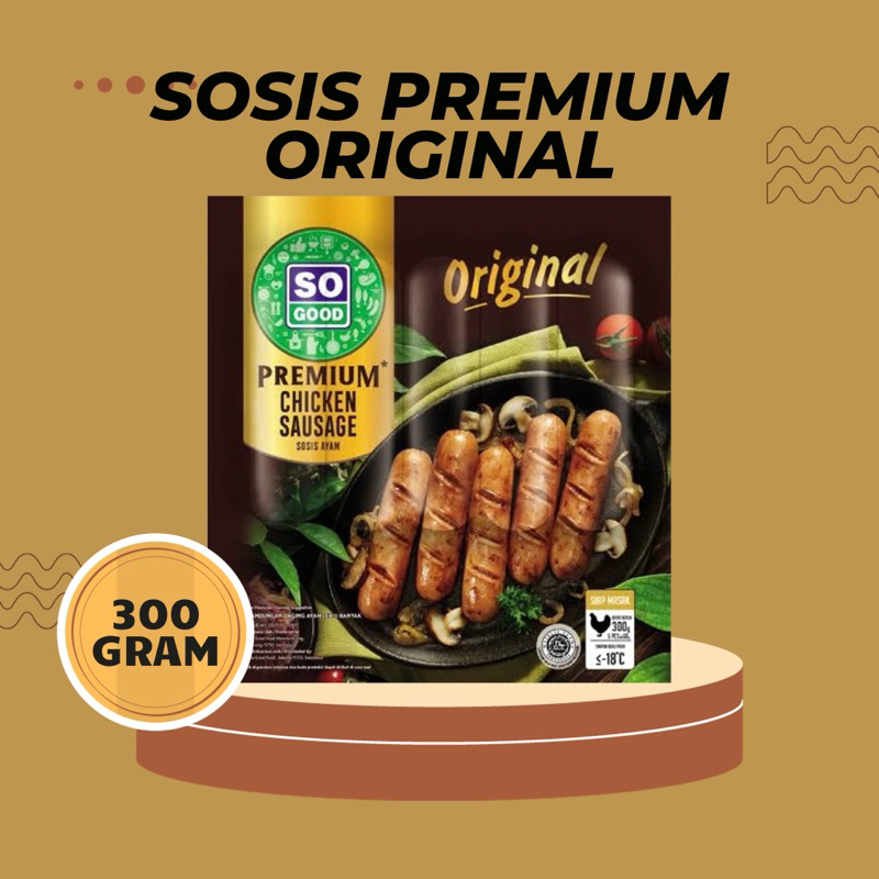 

So Good - Sosis Premium Original 300Gr (BISA KIRIM LUAR KOTA)