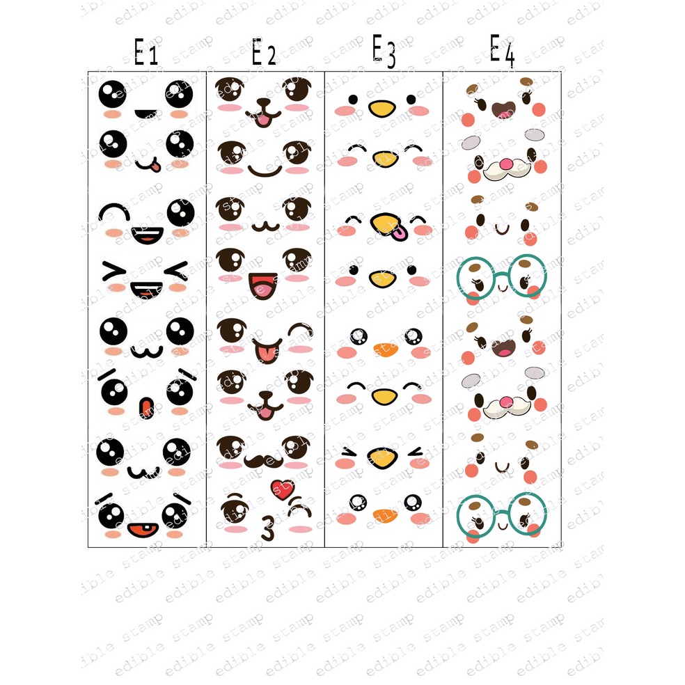 

[PRODUK 9PV0S100] Edible Rice Stiker nasi Stiker Bento Emoticon 86