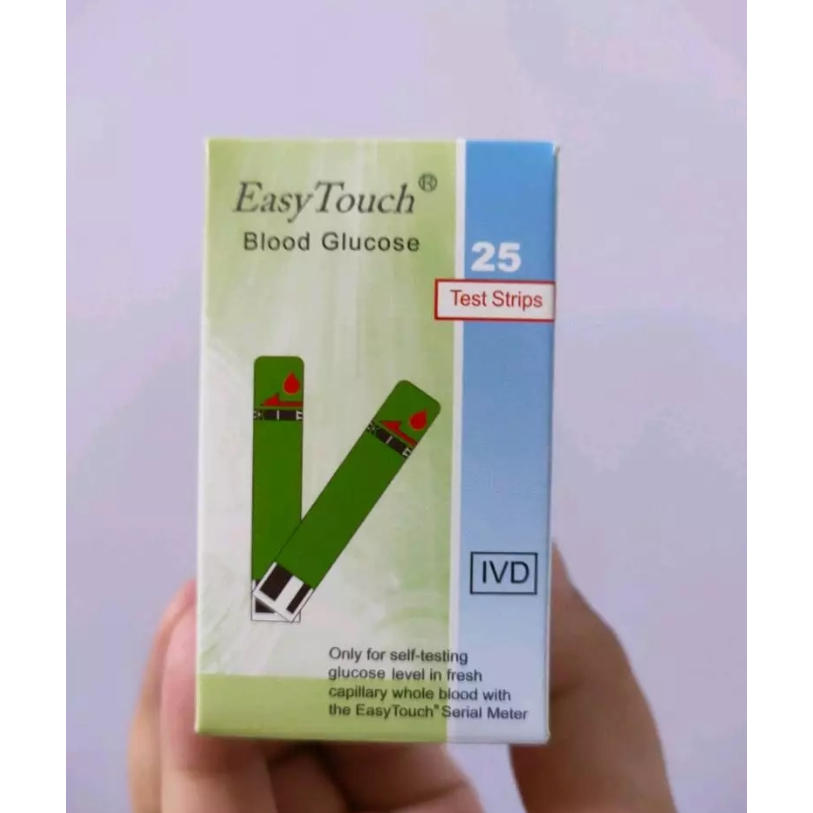 Strip Easy Touch Glucose Stik Alat Tes Cek Gula Darah GCU Strip Glukosa Pengukur Kadar Gula Darah