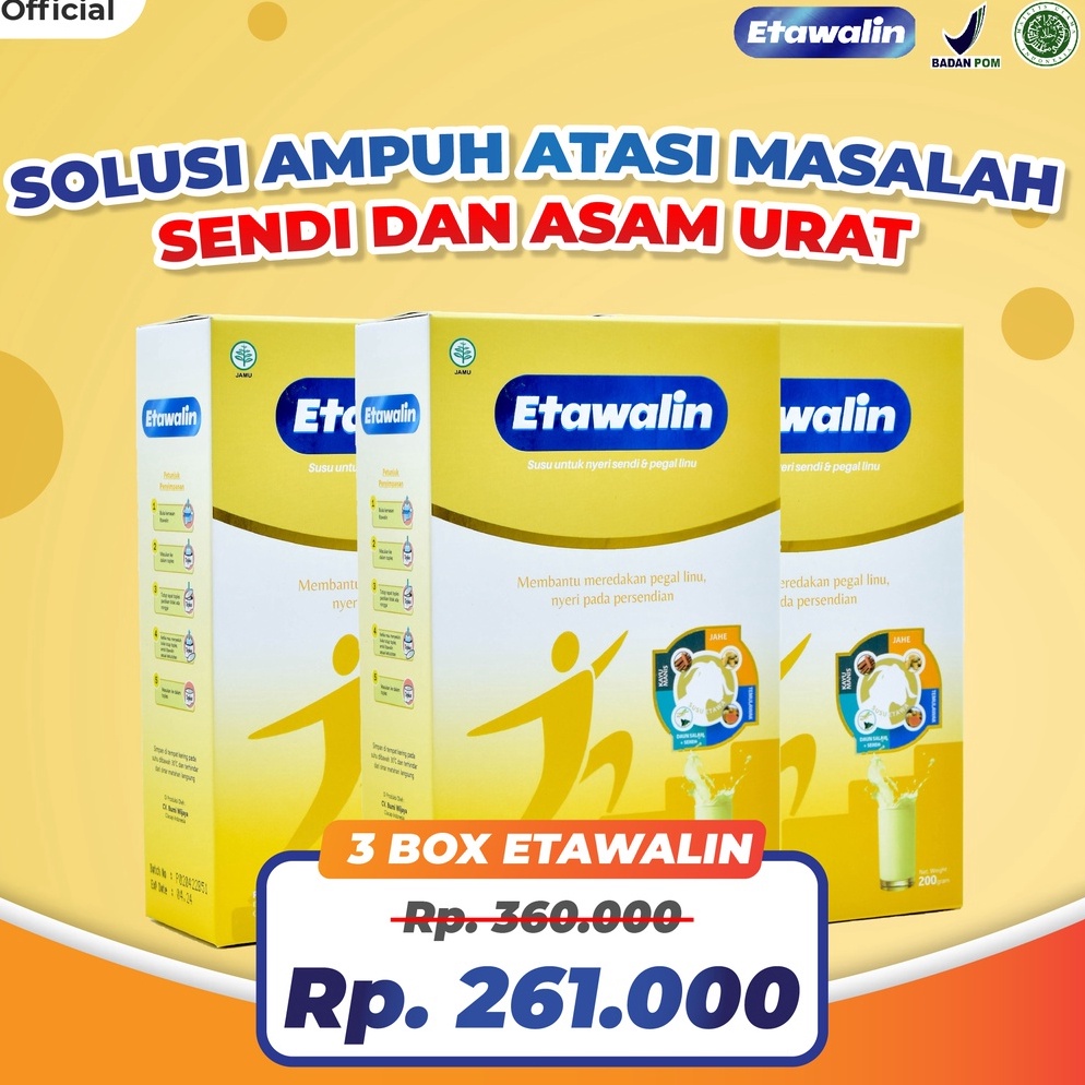 

3l Baru Etawalin Susu Etawa Herbal Nyeri Sendi Official 3 Box Order lagi