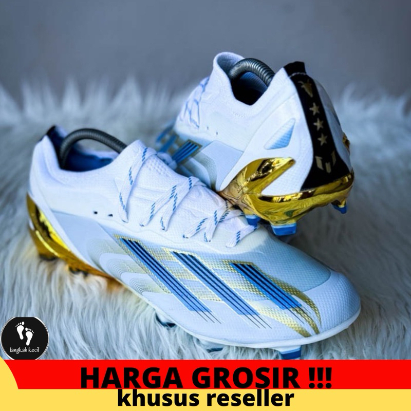 SEPATU BOLA ADIDAS X CRAZYFAST .1  MESSI WHITE GOLD FG
