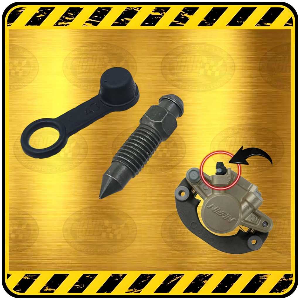 Baut Nepel Setelan Angin Kaliper Cakram M7 & M8 Universal HONDA YAMAHA SUZUKI dsb