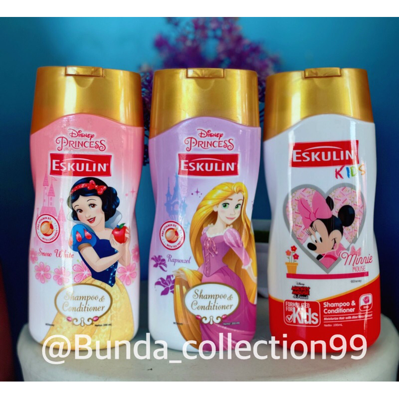 ESKULIN Kids Disney Princess Shampoo & Conditioner