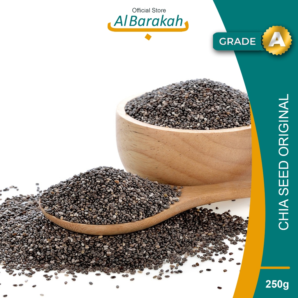 

Chia Seed 250gr Organic Black Alami Rendah gula Rendah lemak Wijen Hitam