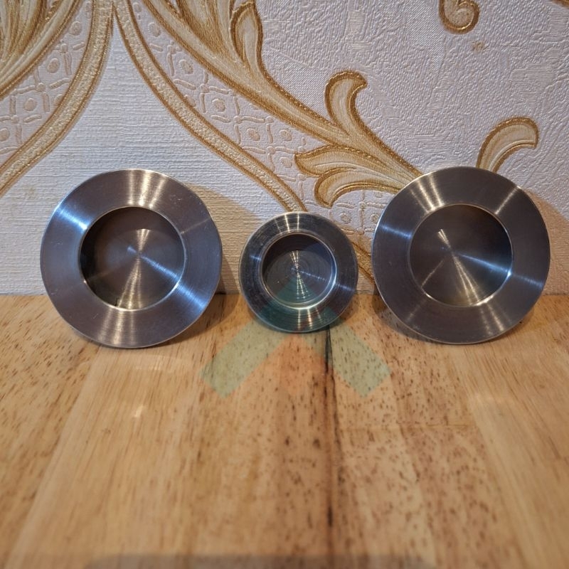 handle tanam tarikan laci pintu lemari bulat diameter 60mm H02