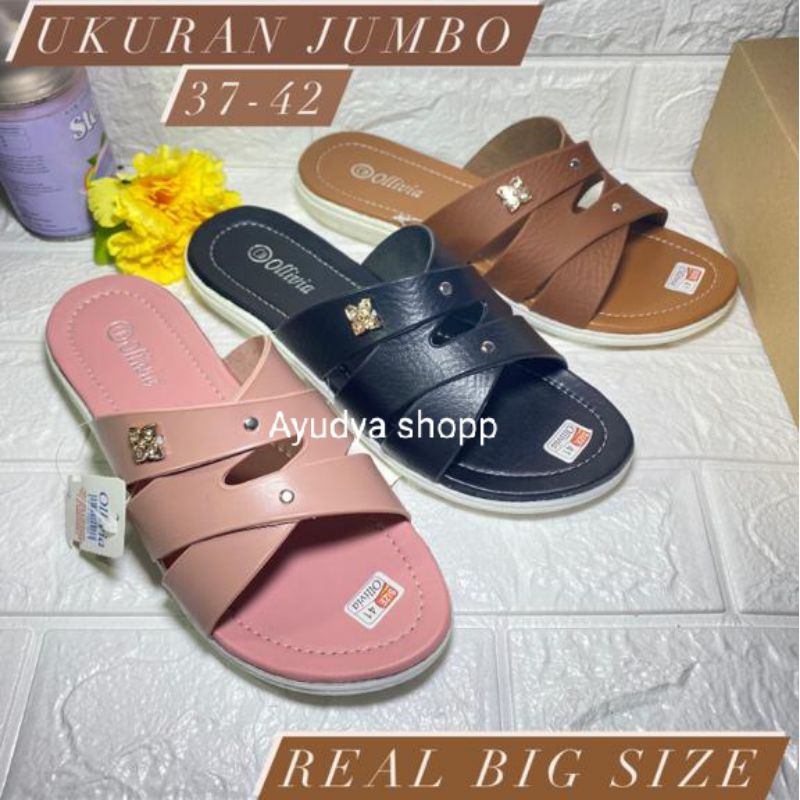 Sandal wanita jumbo/Sandal wanita big size/Sandal wanita ukuran besar/Sandal wanita big size silang 