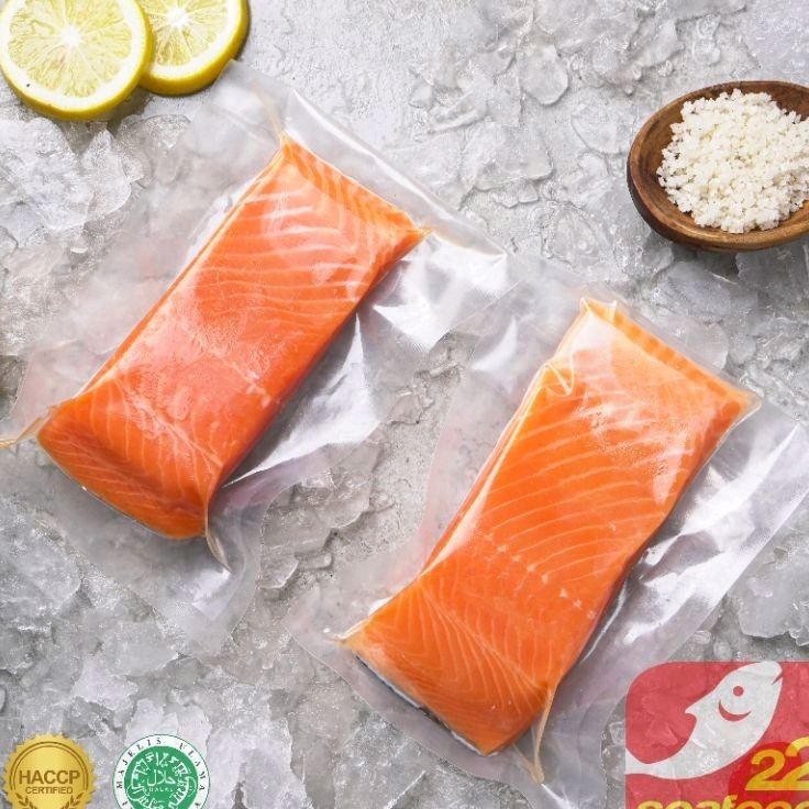 

SJFK2972 PALING AMPUH>>> Salmon Fillet 200gr Portion Cut Tengah / Premium Quality / Sashimi Grade / Seafood 22