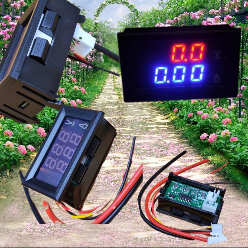 VOLT METER DAN AMPERE METER DC 10A 0-100v