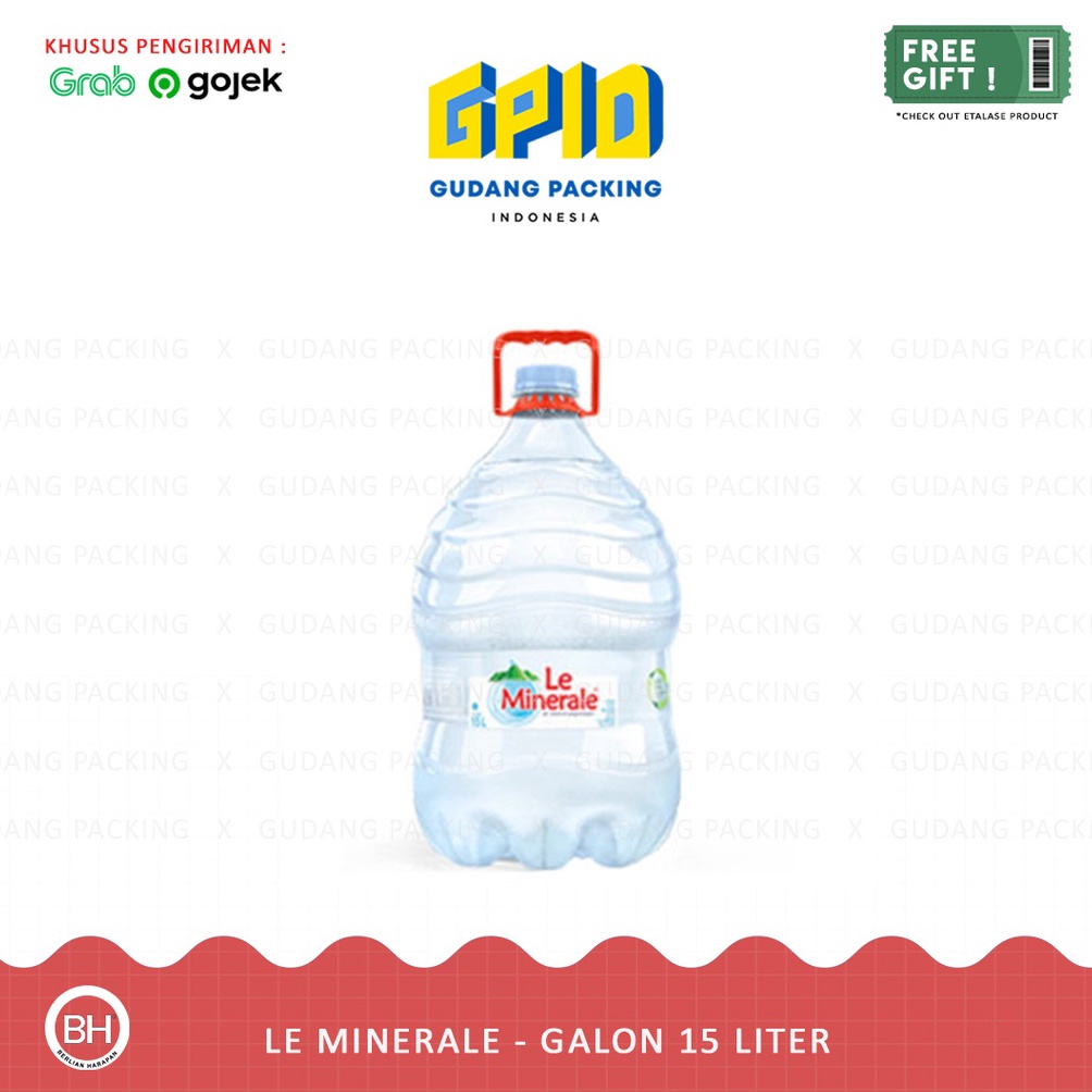 

Hot Sale!! (GOSEND/GRAB) LE MINERALE - Air Mineral Galon 15 L Sekali Pakai 94