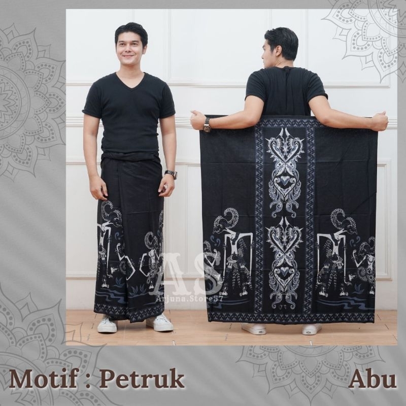 ORIGINAL Sarung Batik Wayang Petruk Sarung Kang Santri Pria Dewasa.