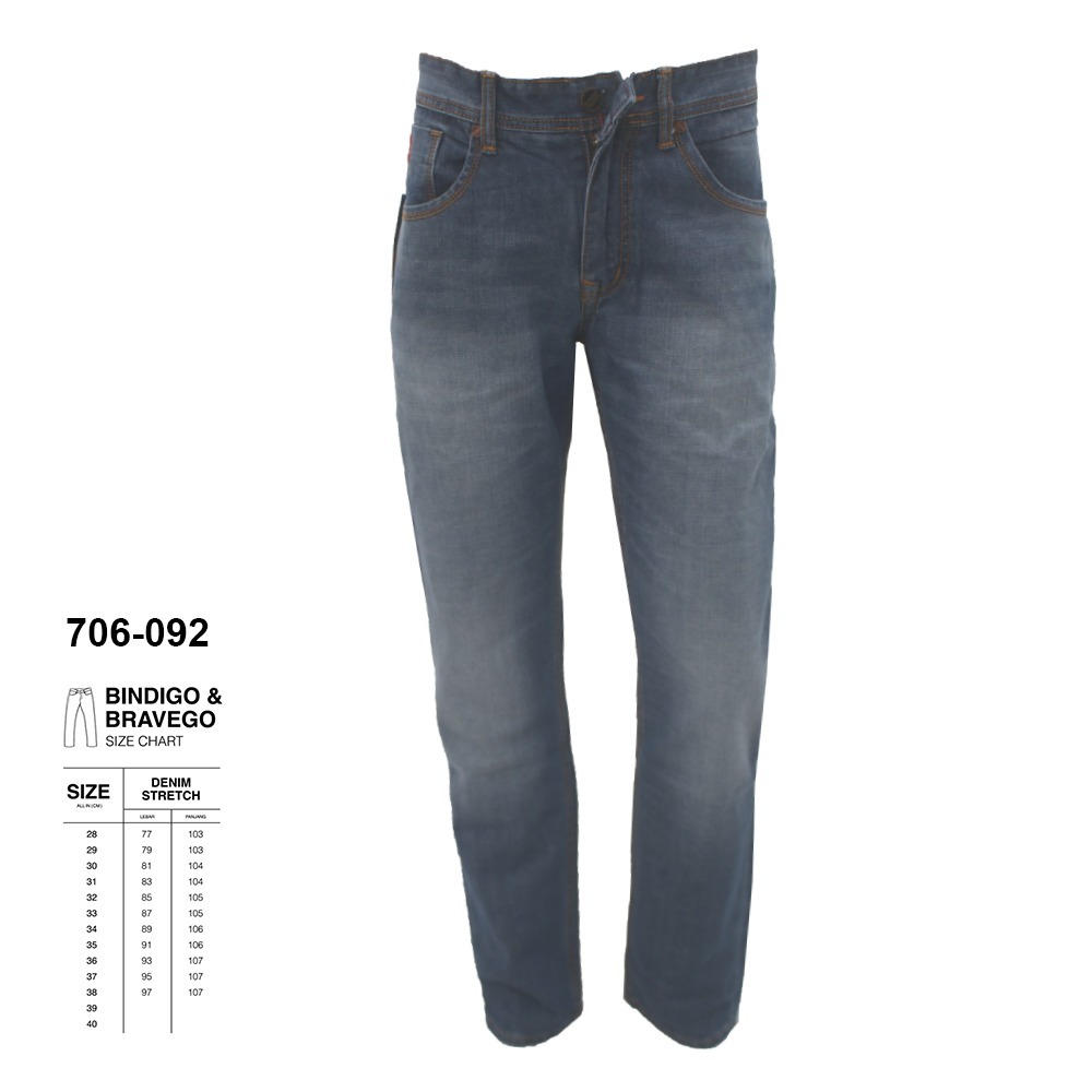 SALE Celana Jeans Panjang Pria - Bindigo Denim Pant - 706 092