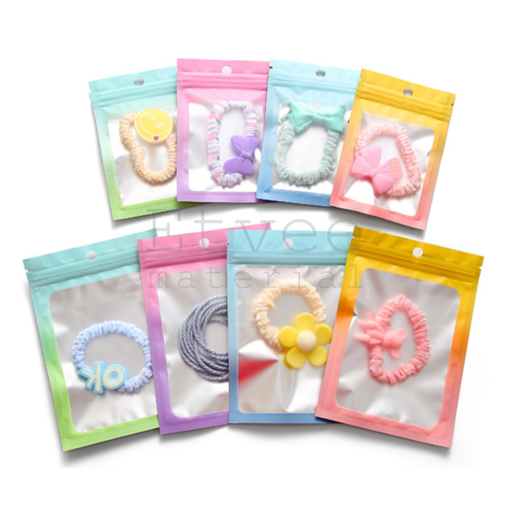 Plastik ziplock gradasi bungkus permen aksesoris