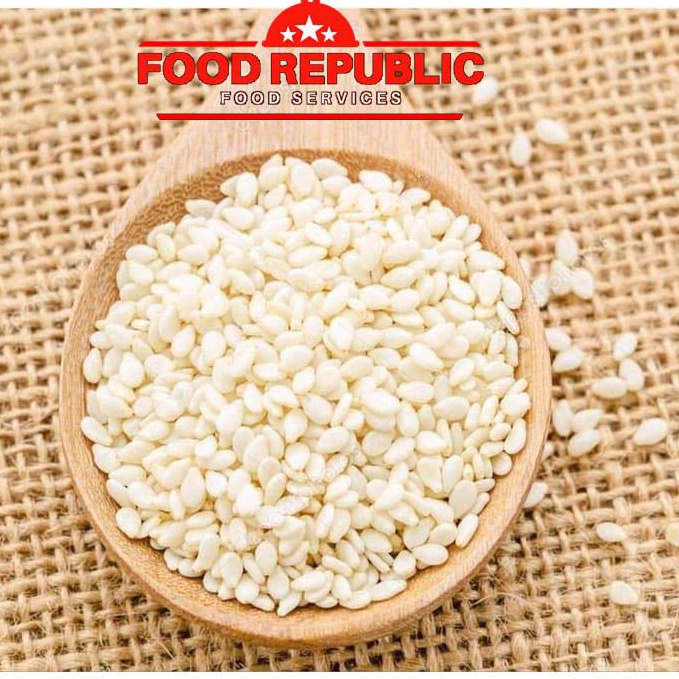 

[☃B29$] BIJI WIJEN PUTIH - WHITE SESAME SEED 1 KG IMPORT HALAL MENTAH [118]