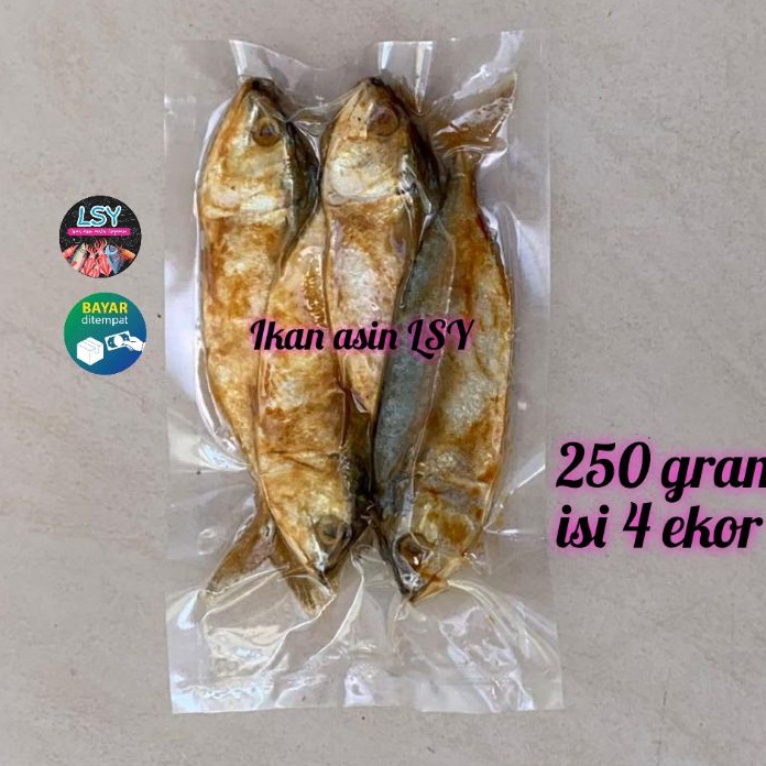 

CLBJ1160 STOK SIAP 【COD ikan asin peda merah / kembung baceman (size jumbo) produk pilihan 250 gram