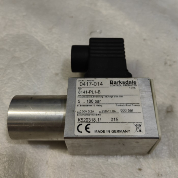 

Dijual PRESSURE SWITCH BARKSDALE 0417-014 TYPE 8141-PL1-B RANGE 180BAR Diskon