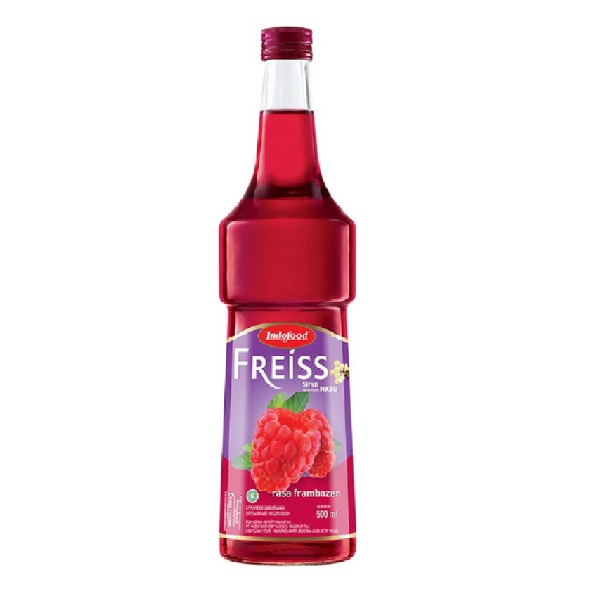 

60 sirup indofood freiss frambose frambozen 500 8358