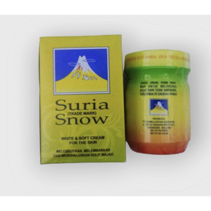 [SURIA SNOW]Crem penyegar wajah suria snow white & Soft (60ml)
