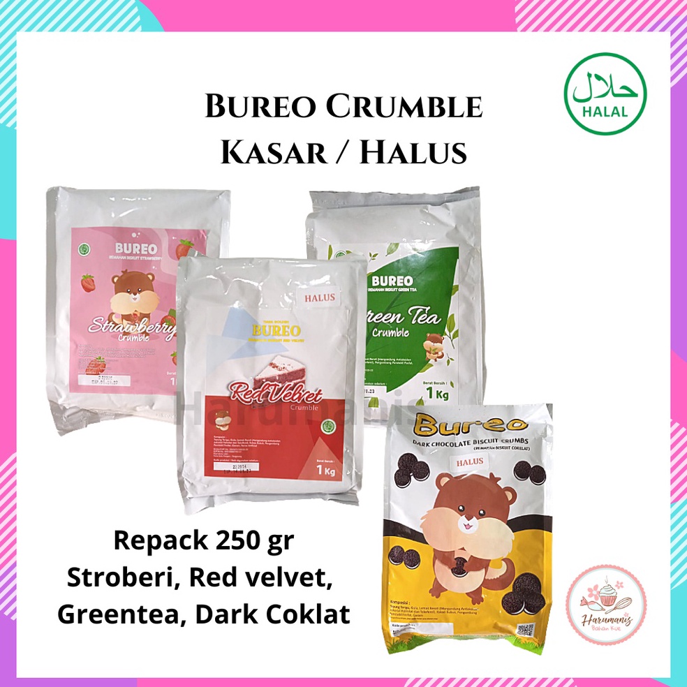 

R3@dy Br0 Bureo Crumble Kasar dan Halus Repack 250gr [204]