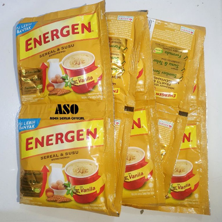 

YO6959 Energen vanila 32g RENCENG KEMASAN BARU ( isi 10pc) 99