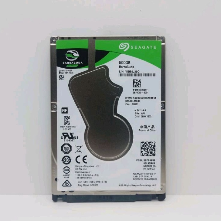 Terkini Hardisk 500GB Seagate BarraCuda Sata 2.5 Baru. Hardisk Internal 500GB For Laptop Notebook Ps