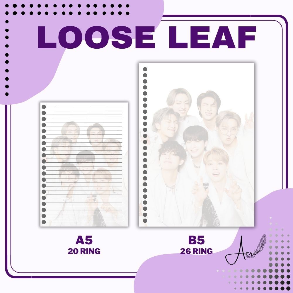 

[CUSTOM] Loose Leaf | Binder Revil | Isi Binder A5/B5 25 Lembar