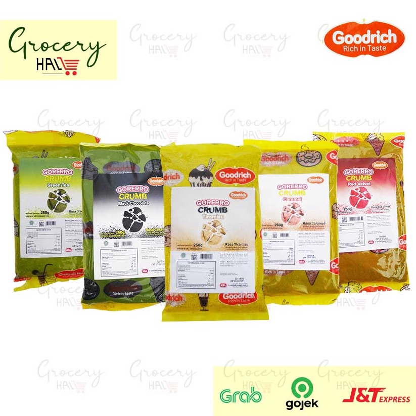 

[♡A98/] GOODRICH GORERRO BISCUIT CRUMBS 250 GRAM - CRUMBLE ANEKA - REMAHAN UNTUK TOPPING DONUT/ ROTI / MINUMAN Musim Promo