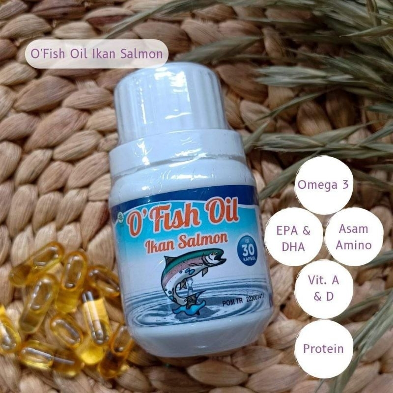 O'FISH OIL IKAN SALMON || MINYAK IKAN SALMON || NUTRISI KECERDASAN ANAK