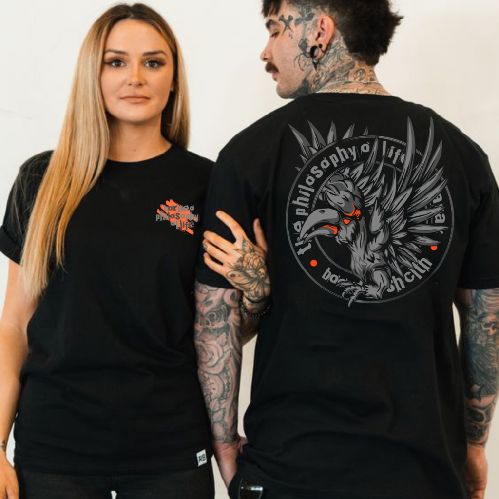 TSHIRT PRIA DISTRO BAJU KAOS KALIMANTAN MOTIF BURUNG DAYAK