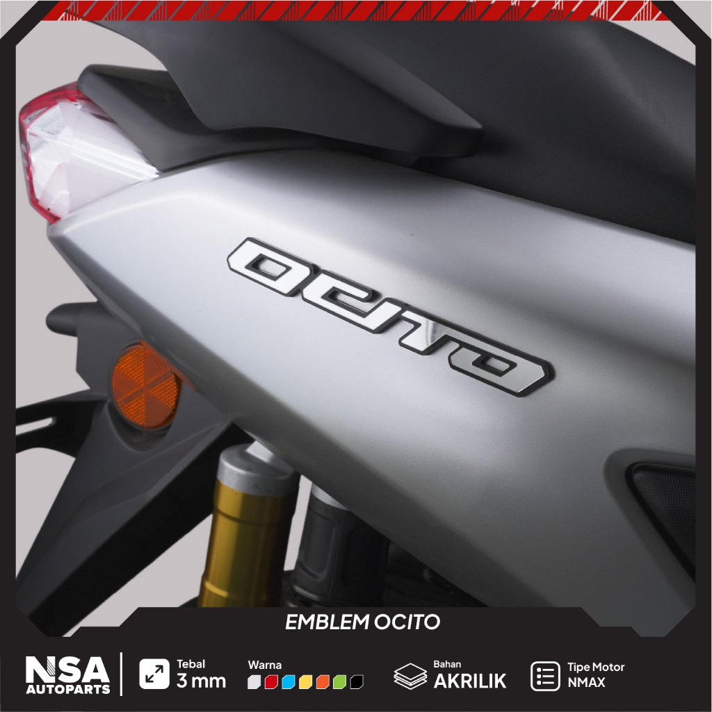 EMBLEM OCITO NMAX 3D TIMBUL NMAX PRANCIS EMBLEM OCITO NMAX OLD EMBLEM NMAX OCITO EMBLEM OCITO NMAX N