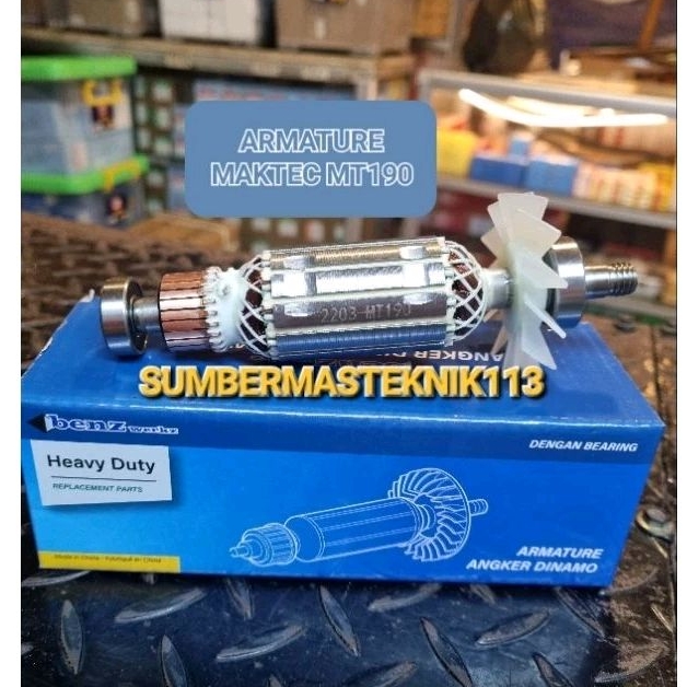 ANGKER MAKTEC MT 190 ARMATURE MESIN SERUT KETAM MAKTEC MT190 BENZ