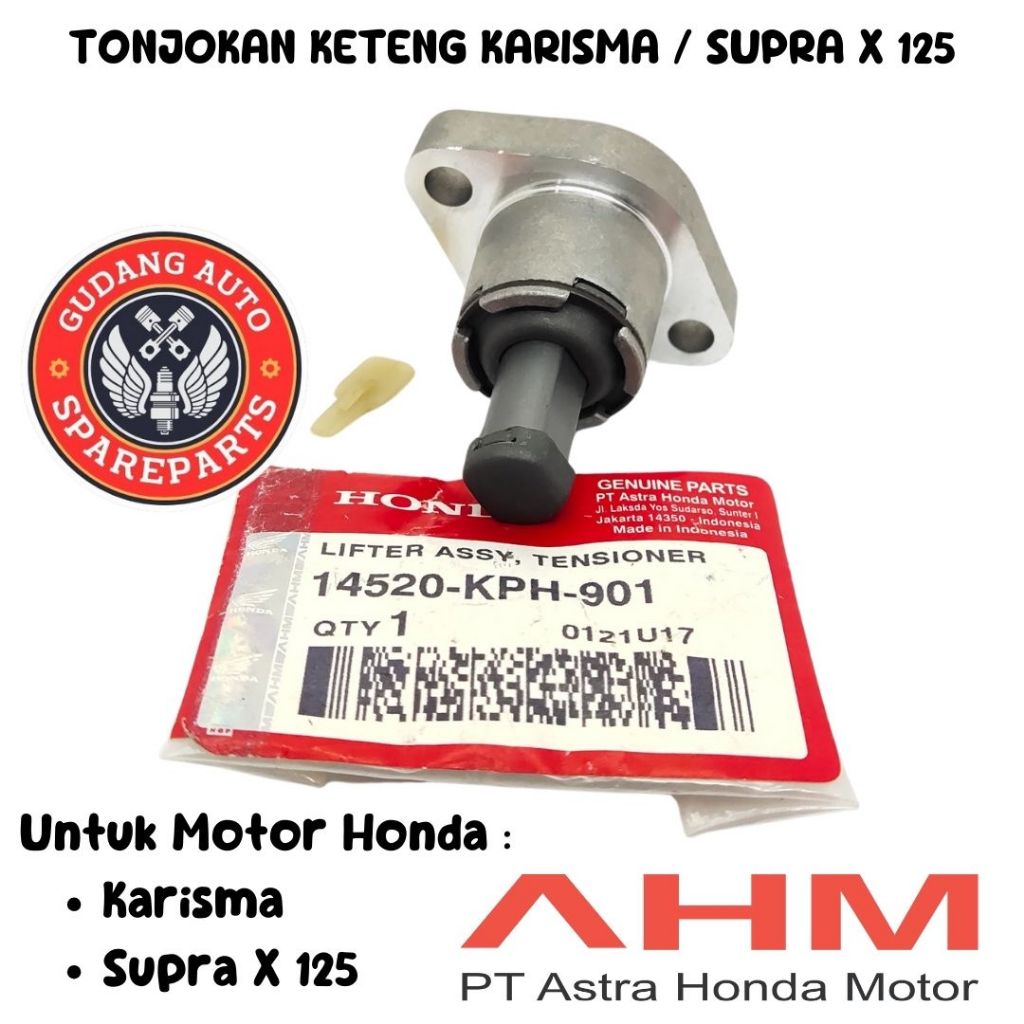 ORIGINAL AHM TONJOKAN KETENG SUPRA X 125 KARISMA /SETELAN TENSIONER SUPRA X 125 KPH