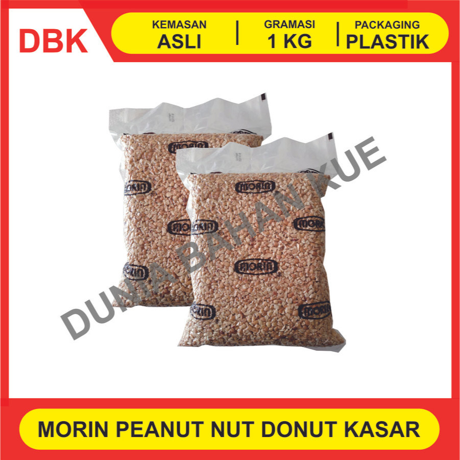 

MORIN KACANG KASAR / TOPPING KACANG / NUT DONUT 1 KG - 1 DUS 5 PCS